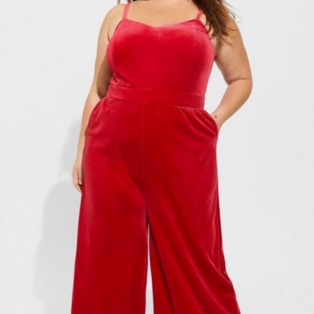 Elegant Red Jumpsuit